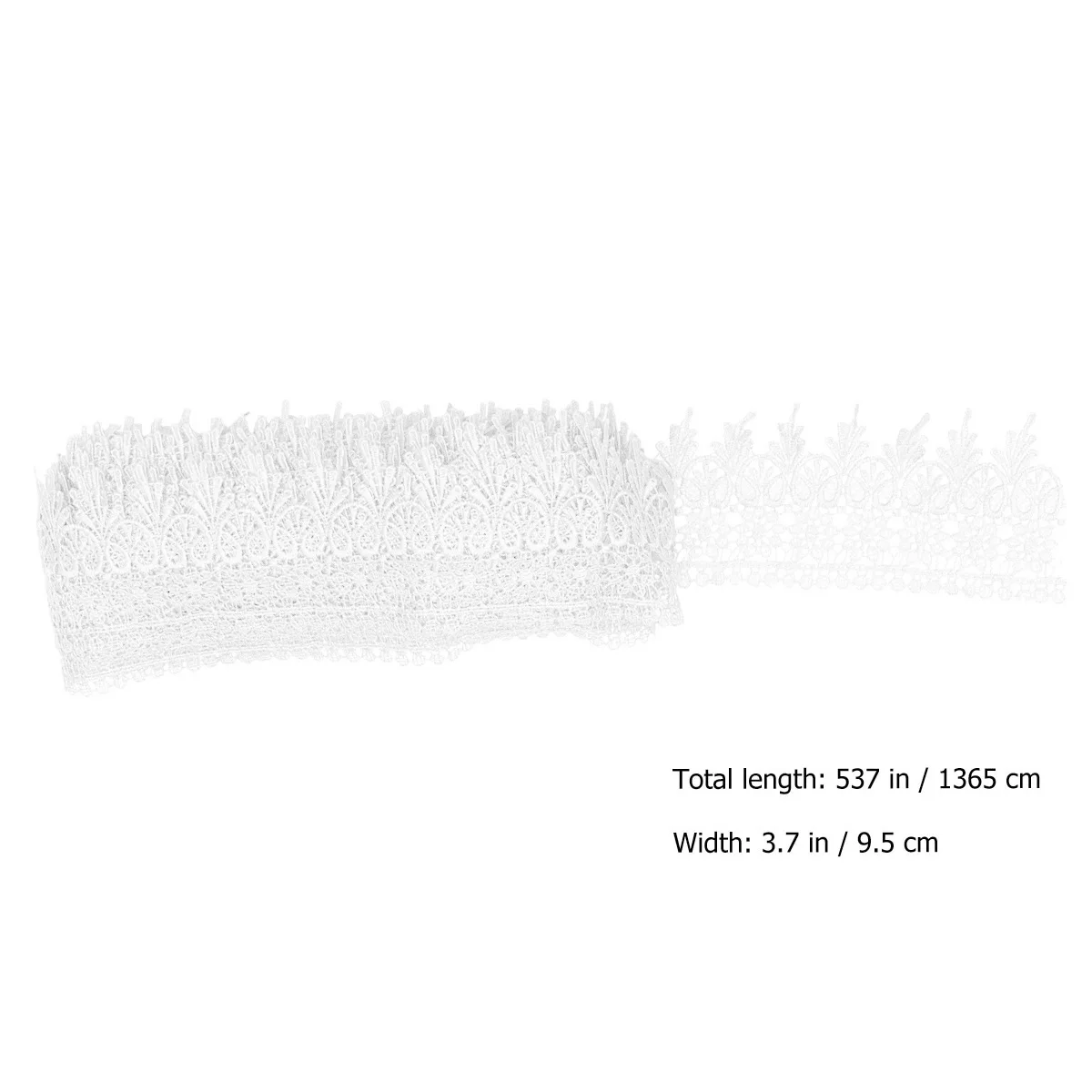 

1 Roll Water Soluble Embroidery Lace Trim White Diy Craft Ribbon For Christmas Gift Wrapping Scrapbook Cake Decoration Cloth Art