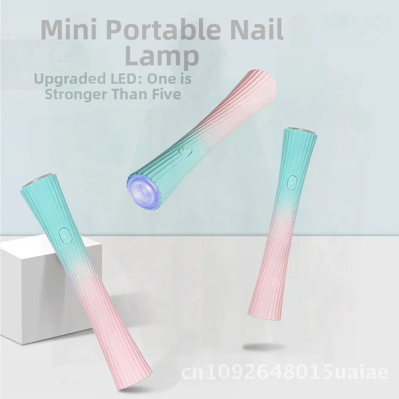 Draagbare Mini Nail Art Light Alles-in-één draagbare fototherapielamp met stroomopslagfunctie voor nagelkunstwerk