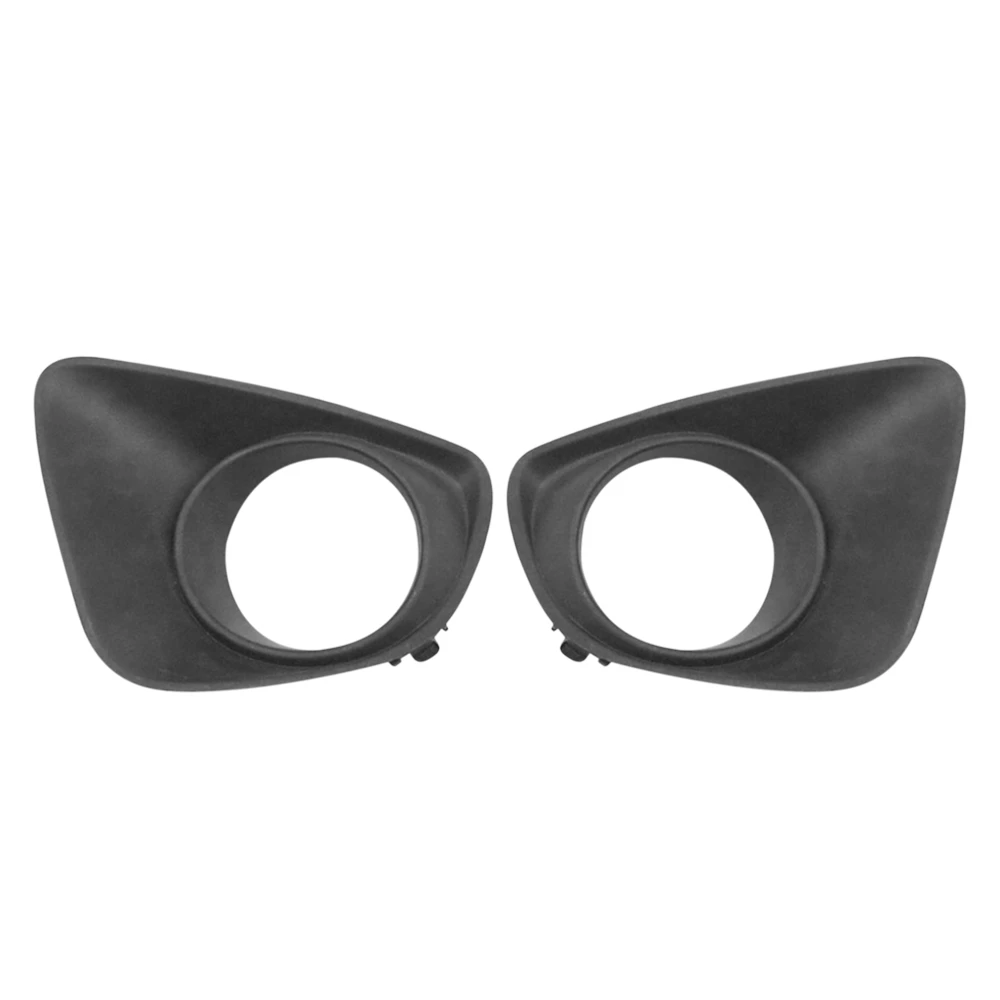 

1 Pair Car Front Bumper Fog Light Lamp Hoods Housing Cover Replacement for Mazda 2 Demio Hatchback 3 Door