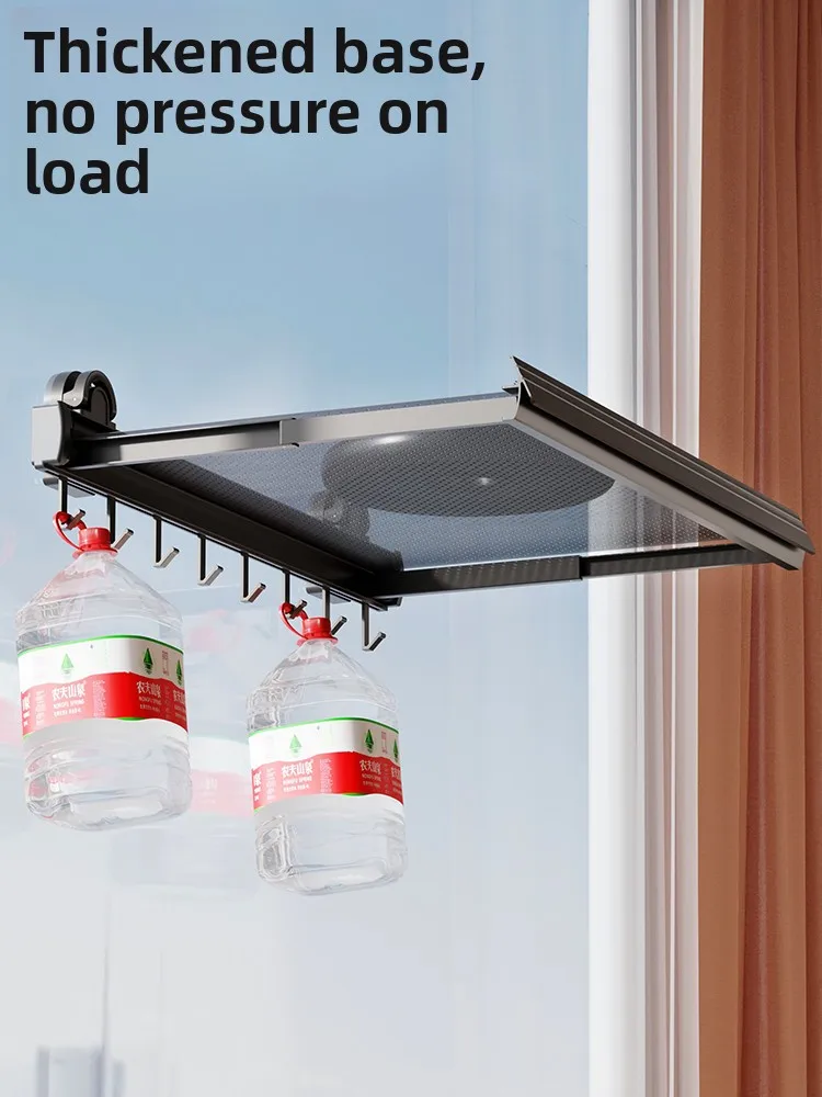 

Invisible Balcony Clothes Drng Ra Window oe Drng id Invisible Barrier Solarium Storage Organizer Aluminum Material