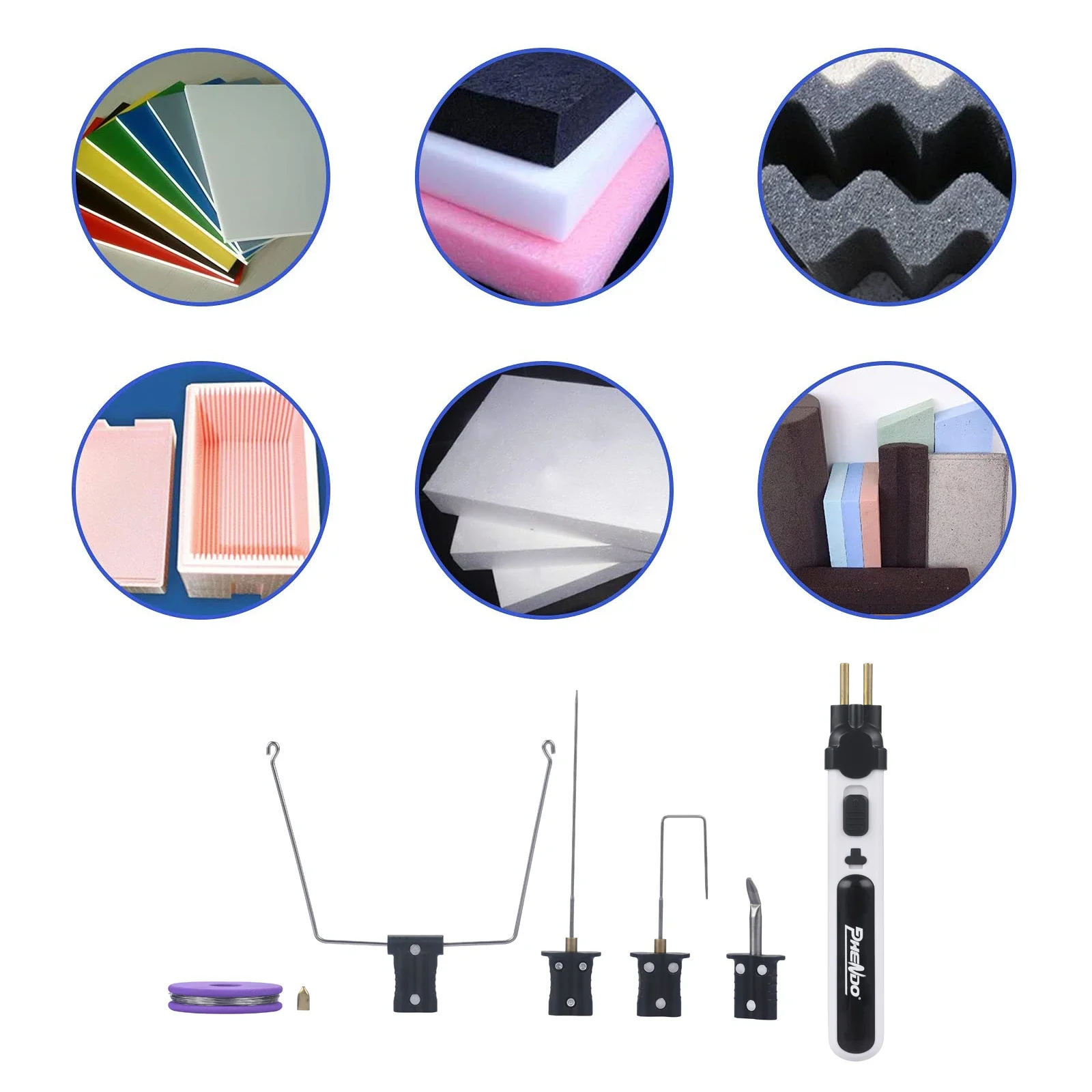 PHENDO Cordless Hot Wire Foam Cutter 7 in 1 Multipurpose Foam Crafts Portable Cutting Pen Electric KS EAGLE Cutter for Carving