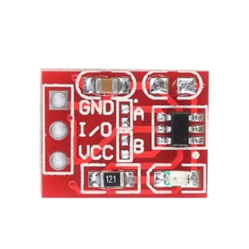10 個の TTP223 タッチボタンモジュール、セルフロック、インチング、容量性、スイッチ、シングルチャンネル修正