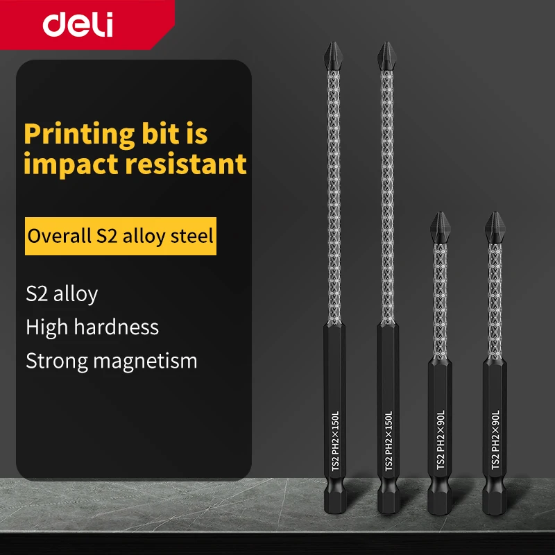 

50/65/70/90/150mm Screwdriver Bit Alloy Steel Anti-Slip Long Drill Bits PH2 For Electric Screwdrivers Drills Replacement Tools