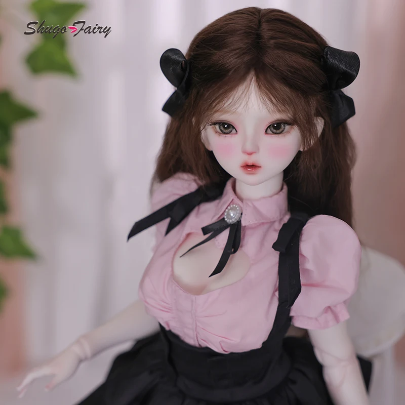 Shugafairy Joan 1/4 BJD - Corpo de dançarina de anime com uniforme escolar Kawaii |   Conjunto completo de figuras curvas articuladas