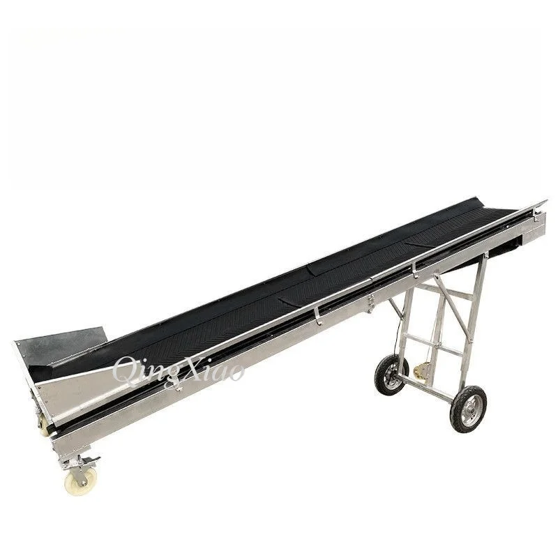 U Type Foldable Belt Conveyor Climbing Design Small Transport Machine Loading Unloading Bulk Grain Forage And Granular Materials