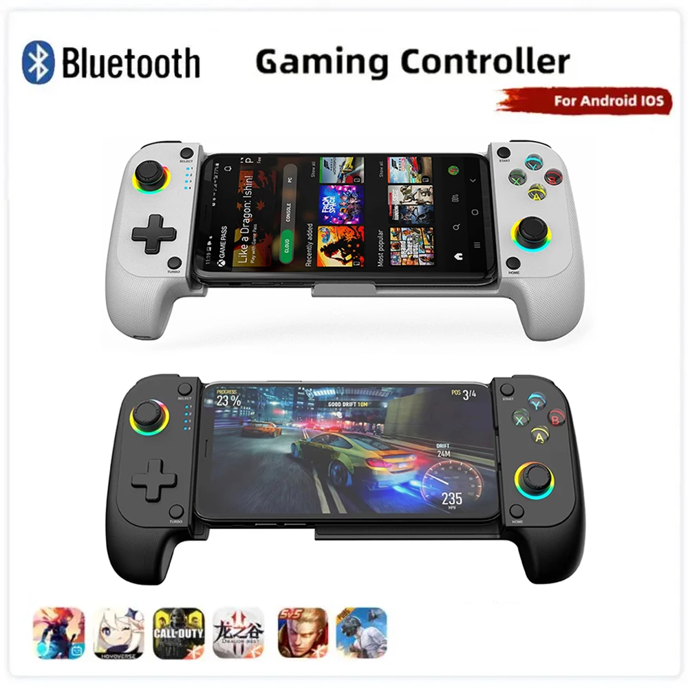 

NEW Saitake 7009F Multi-Function Bluetooth Wireless Gamepad For Android IOS Dual Vibration Hall Joystick Mechanical