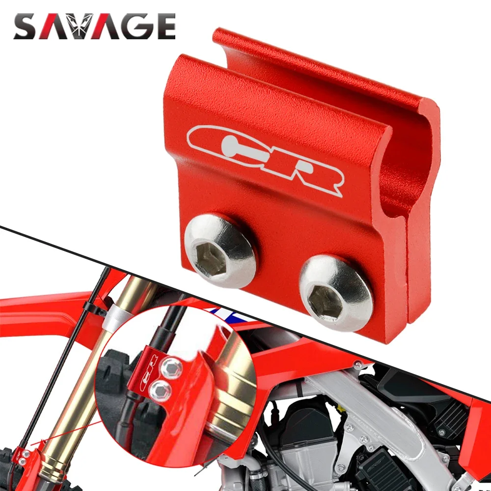 CR Przewodnik uchwytu zacisku przedniego przewodu hamulcowego do motocykli HONDA CR80R CR85R CR125R CR250R CR500R CNC CR 80R 85R 125R