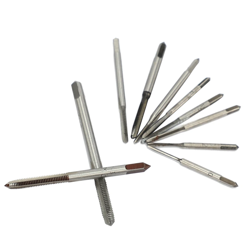 Minitaladro de rosca métrica HSS, 10 piezas, M1, M1.2, M1.4, M1.6, M1.7, M1.8, M2, M2.5, M3, M3.5, novedad