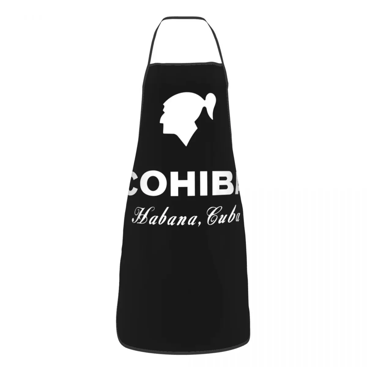 Custom Cuban Cohibas Cigars Apron for Women Men Unisex Bib Cooking Kitchen Tablier Cuisine Chef Baking