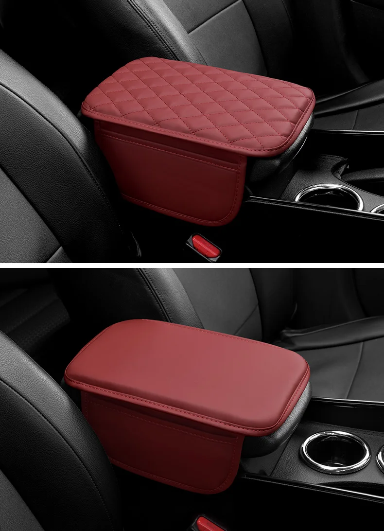 Car Interior Accessories Armrest Box Height Increase Pad Storage Bag Center Console Cover for Peugeot 2008 208 207 206 3008 307