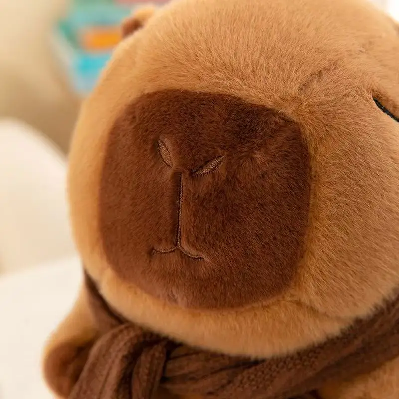23cm Capybara Plush Simulation Capibara Anime Fluffty Toy Cute Doll Stuffed Animals Soft Doll Plush Christmas Thanksgiving Gift