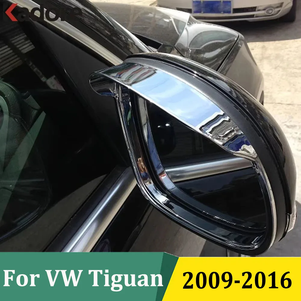 Para volkswagen tiguan 2009-2016/eua modelo 2009-2017 sol chuva guarda escudo defletor guarnição porta lateral espelho capa decoração