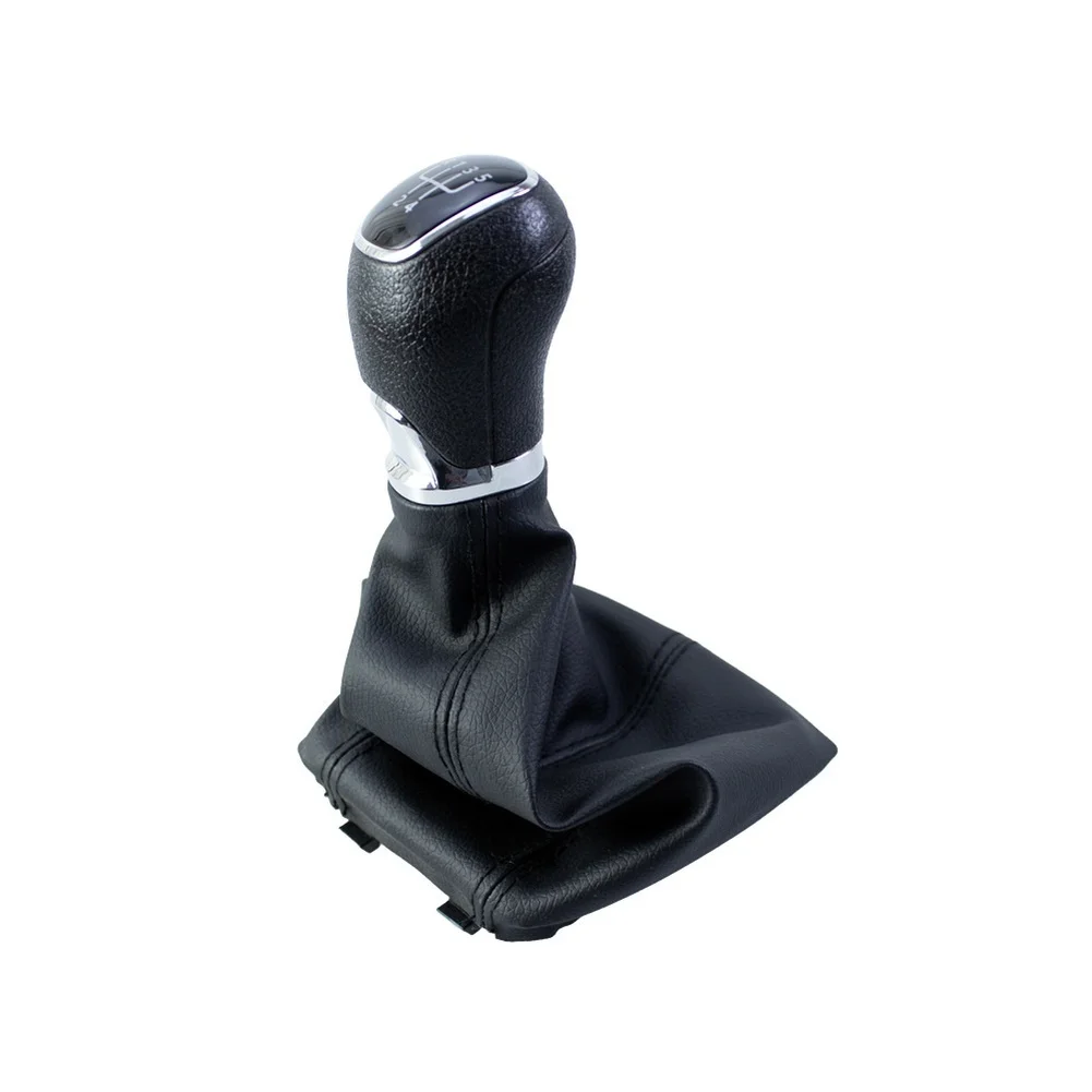 gear shift lever for For SKODA For OCTAVIA A7 MK3 2014 2019 automatic 5 6 speed black plastic PU leather build