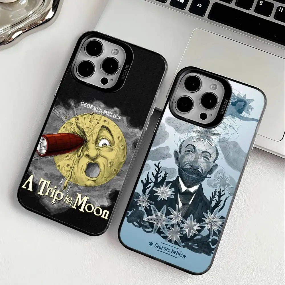 

La Lune de Mellies Phone Case For Apple 11 12 13 14 15 16Pro Max Plus Protect Plating Phone Cover