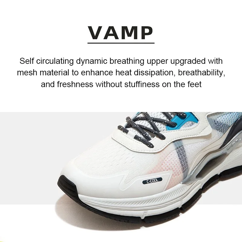 GOLDEN CAML Running Shoes Fashionable Male Sneakers Breathable Non-slip Sports Casual Shoes for Men Non-slip Support Stable