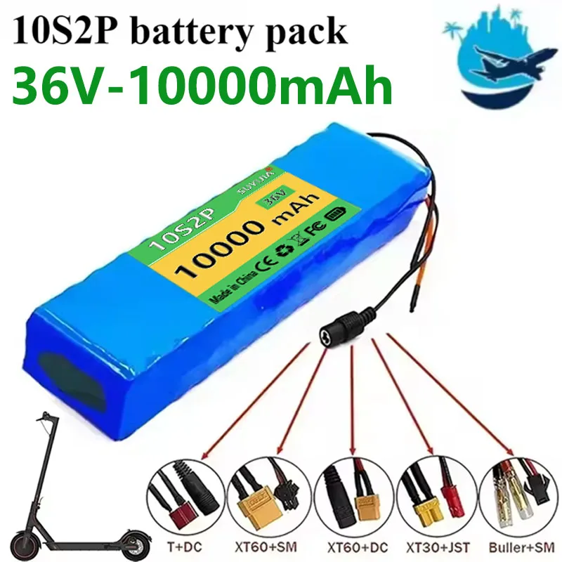 

36V 10000mAh 10S2P 36V Electric Scooter Battery Lithium Electric Skateboard Machine 500W Electric Skateboard Machine Battery 36V