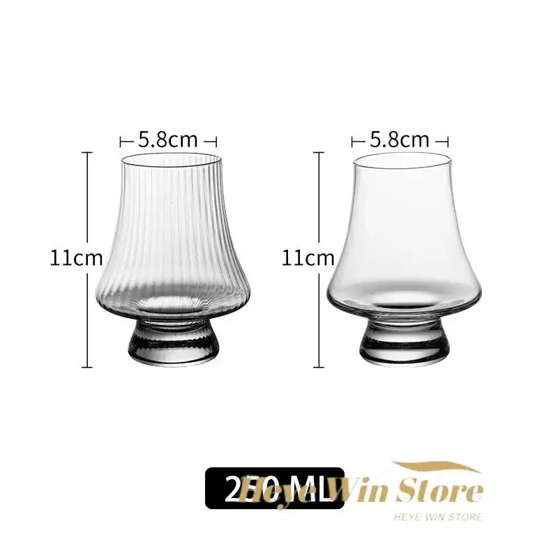 Handmade Crystal Tulip Whiskey Glass (250ml) | Big Belly Nosing Snifter 8 250Ml Crystal Handmade Scented Whiskey Glass Tasting Big Belly Foreign Wine Tulip Cognac Cup 6