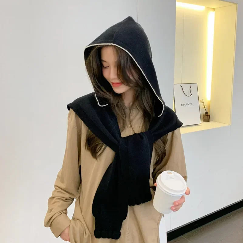 New Knitted Shawl Women's Summer Outside Air-conditioned Room Cloak Spring Autumn Korean Fashion Shoulder