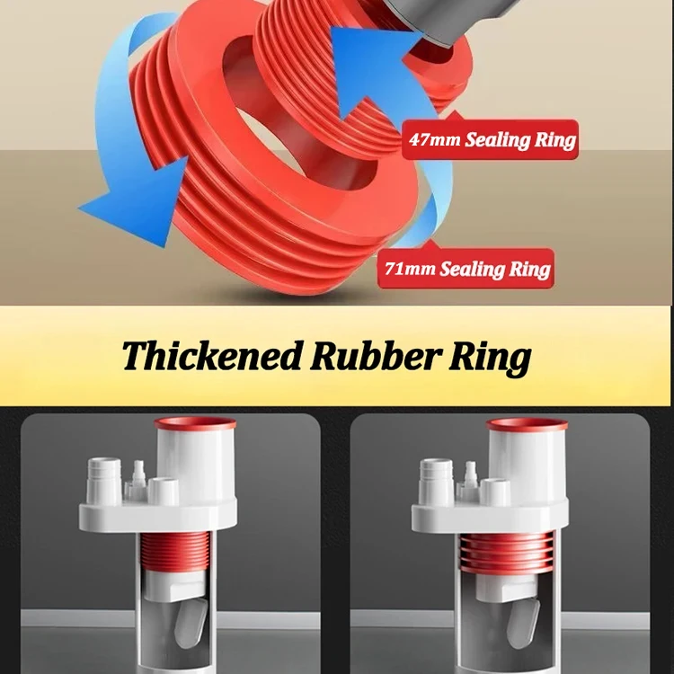 Washing Machine Floor Drain Sealing Kitchen Pipe Drainpipe Connector Dishwasher Water Purifier Pipe Water separator Adapter
