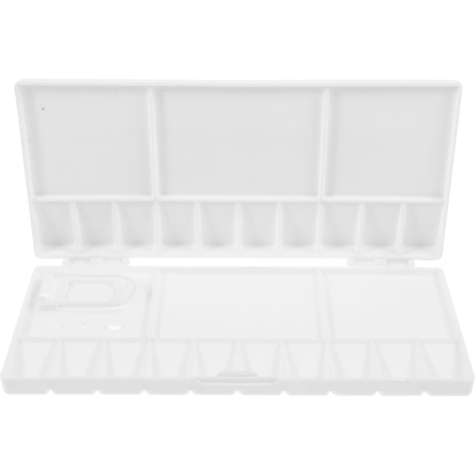 

Plastic Watercolor Pigment Box Painting Color Mixing Tray Durable Art Storage Case Portable Pigment Holder for Artists Students