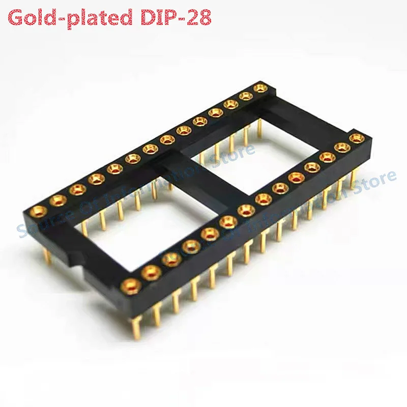 

5Pcs Integrated Circuit Sockets DIP-28 Gold-Plated 100% New