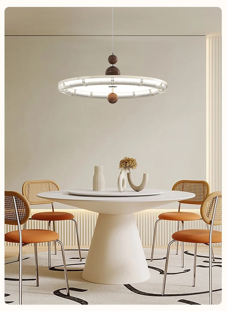 Restaurant-Kronleuchter, antik, kreativ, Bartheke, modern, einfach, Vollspektrum, Augenschutz, cremefarbener Wind