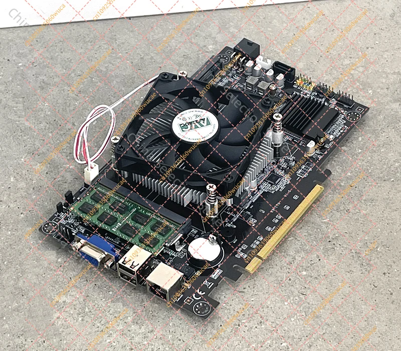 J1900 B75K9-ETH ITX Motherboard for DIY NAS – Quad Core Low Power Mainboard, Supports Black Synology & 4-Bay Multi-HDD