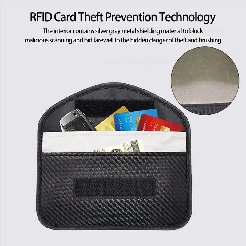 Car Key Signal Blocker Case, Fara Day Cage Fob Pouch, Keyless RFID Blocking, Blindagem Bag, Acessórios Interior Supply, Car Styling