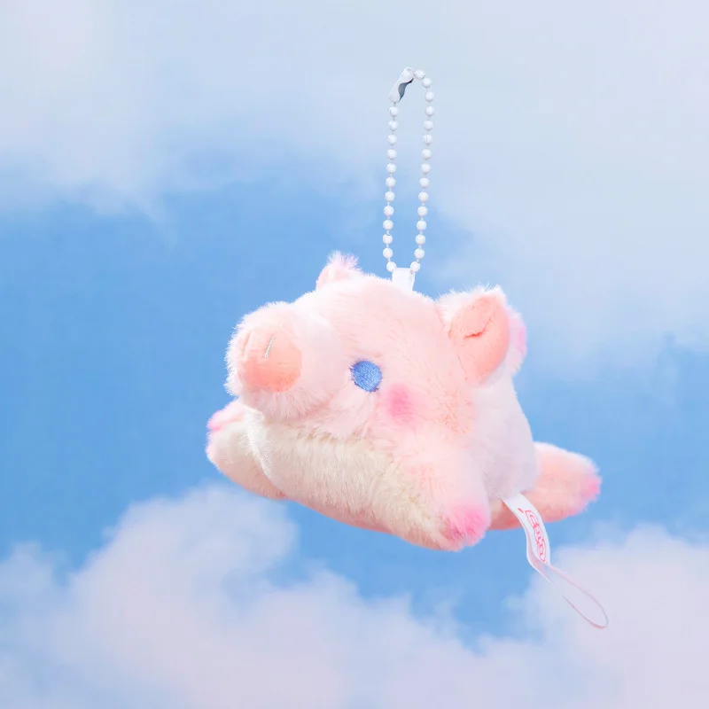 1 Pcs New Cute Shark Pig Plush Doll Pink Piggy Pendant Modelo Criativo Keychain Plush Soft Doll Casal Aniversário Presente de Natal