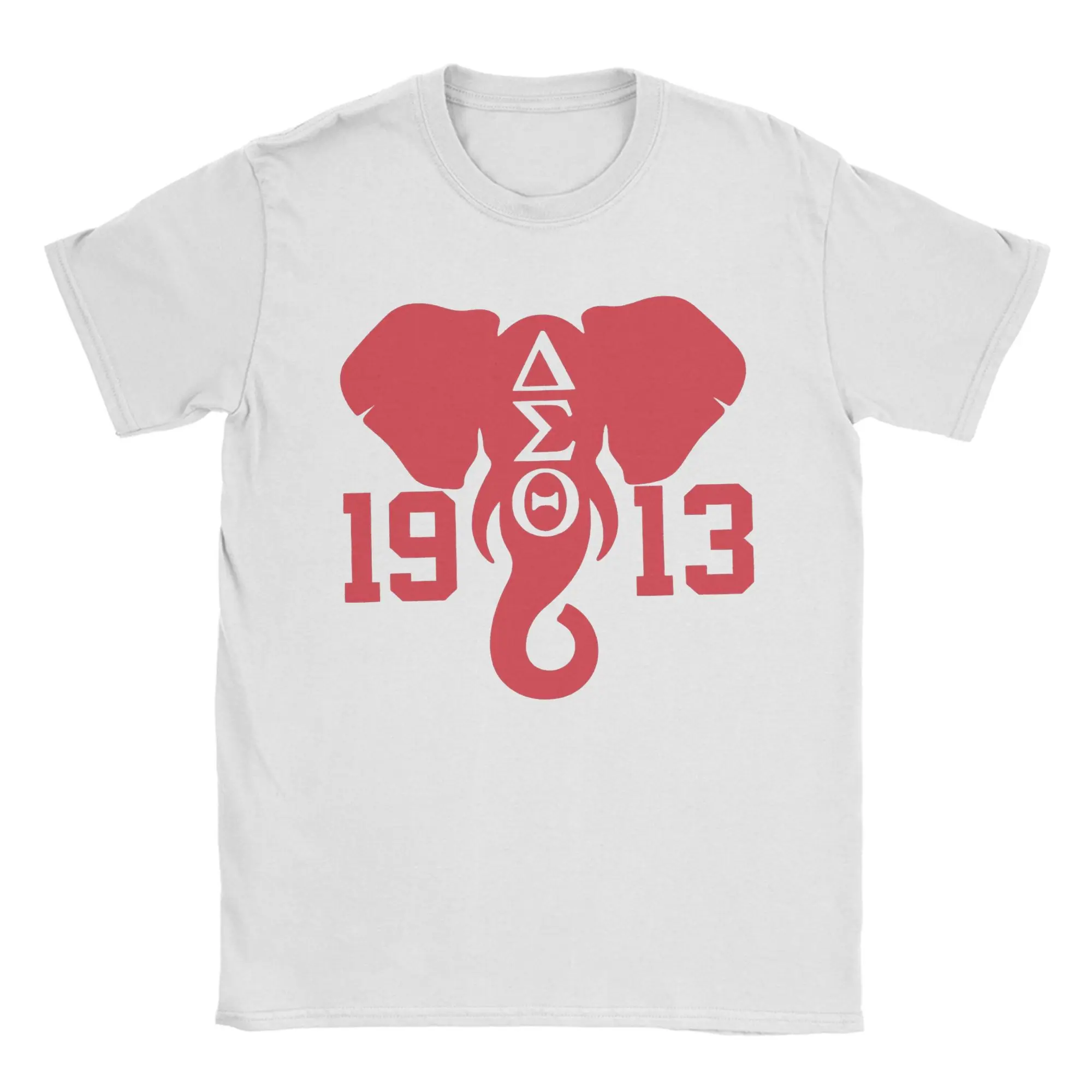 

Футболка Delta Sigma Theta 1913 AEO с изображением слона, популярные футболки с коротким рукавом, классическая футболка, летняя одежда из 100% хлопка, размеры 4XL, 5XL, 6XL
