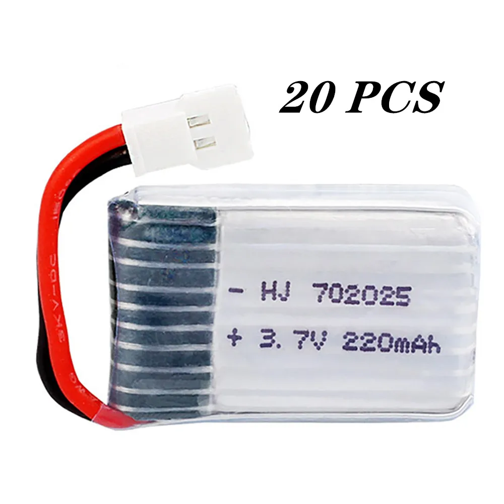 Lipo-batterij 3,7V 220mAh 752025   Voor Syma X4 X11 X13 RC Quadcopter Onderdelen Accessoires 3.7V Lipo Batterij Vliegtuigmodel