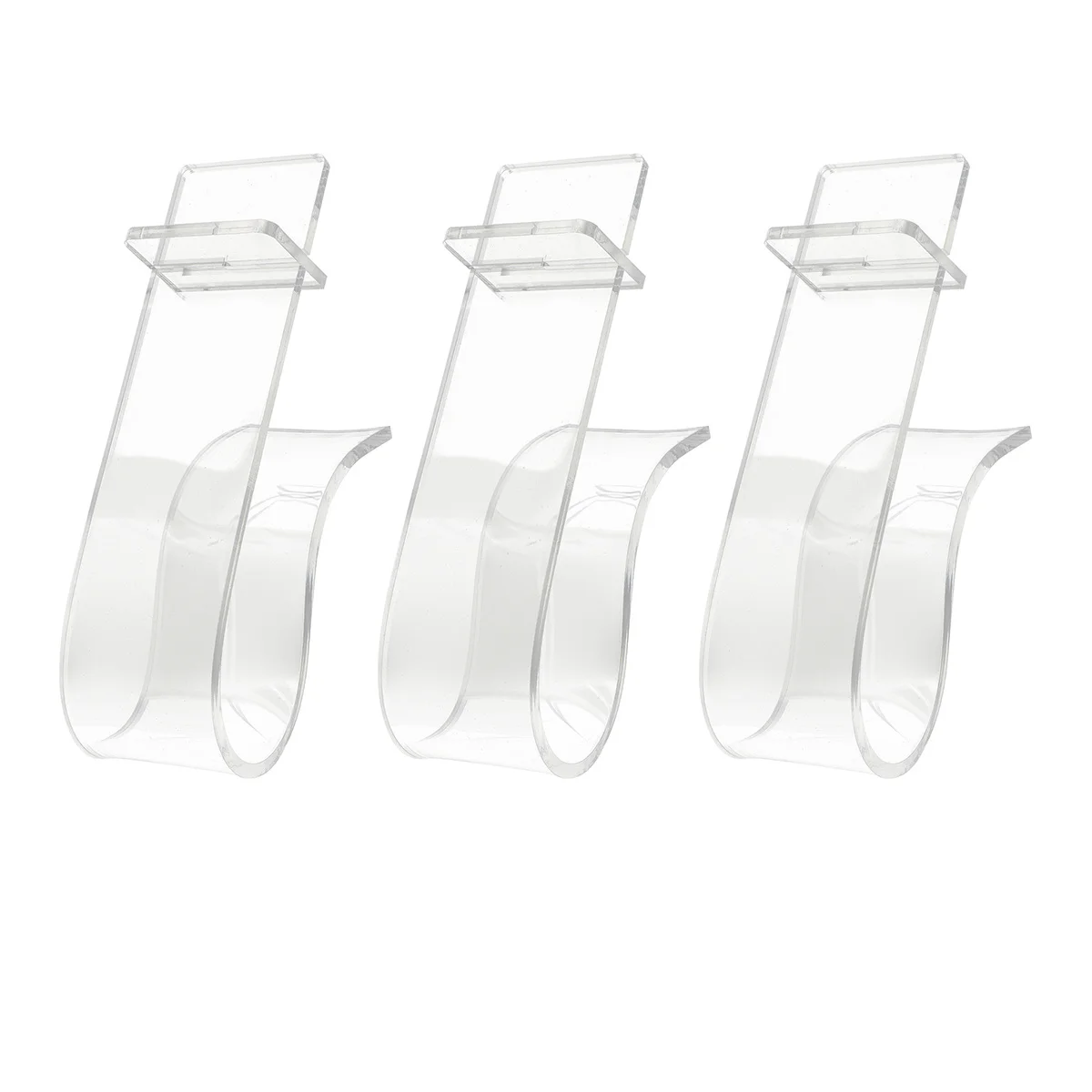 

3Pcs Acrylic Shoe Display Rack -Saving Shoe Organizer Stand for Sports Shoes Sandals Booties Display Holder for Store