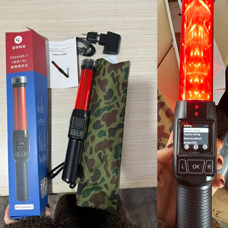 2025 New Quick Test Alcohol Detector High Precision Mouthpiece Professional for Breathalyzer Fuel Cell Driving