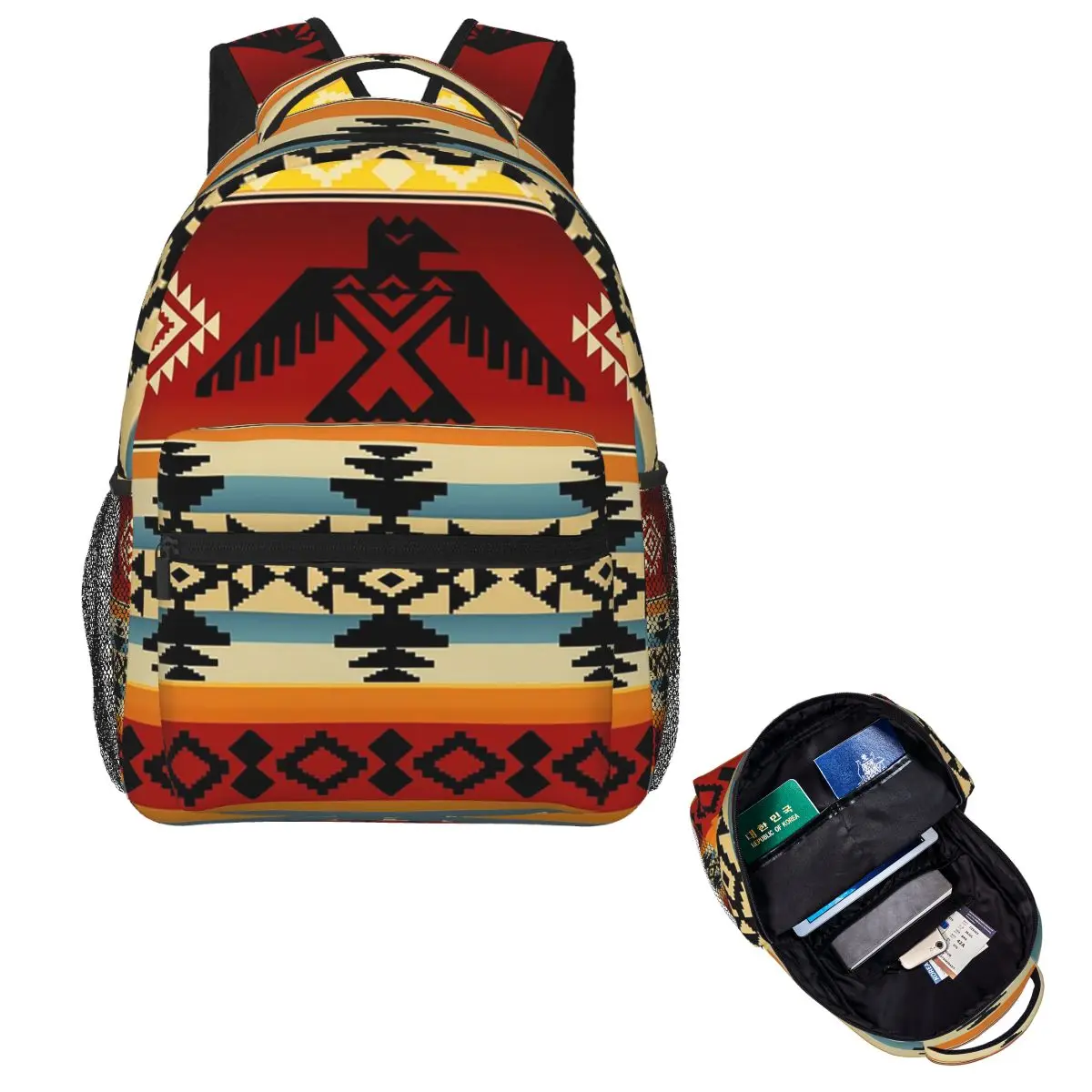 

Thunderbird Native American Pattern Backpack Hot Sale Daypack Large Capacity Boys Girls BookBag School Bag Shoulder Bags
