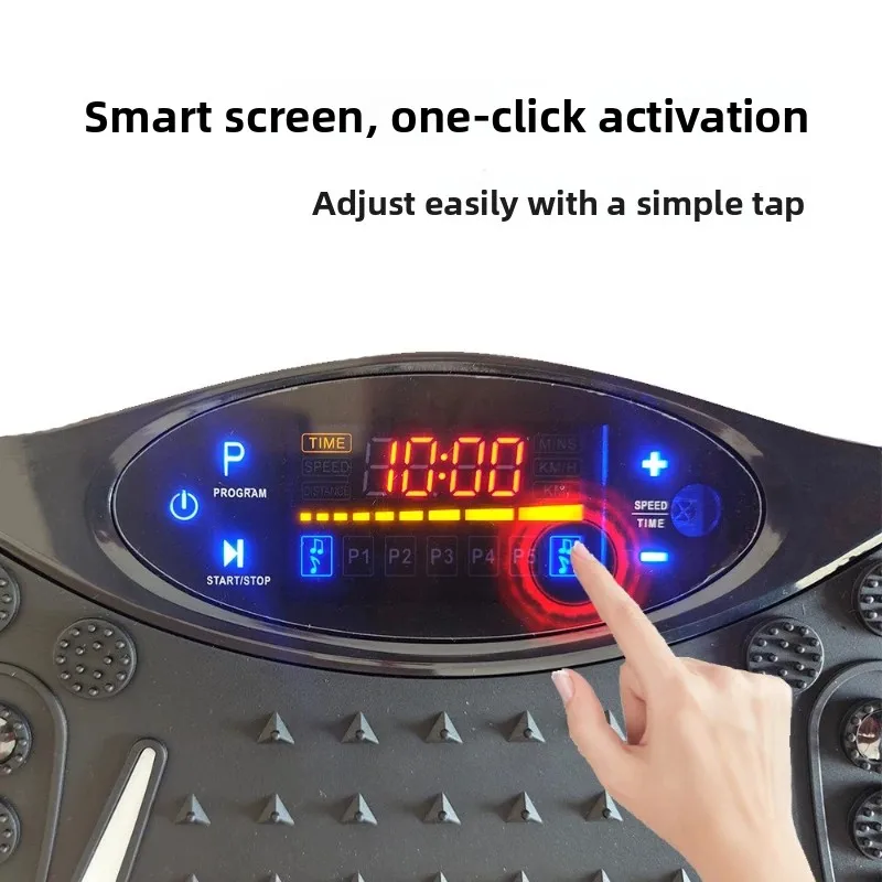 New Electric Shaking Vibration Plate Lazy Fitness Trainer Entertainment Portable Full‑Body Workout Body Shaping Training Gear
