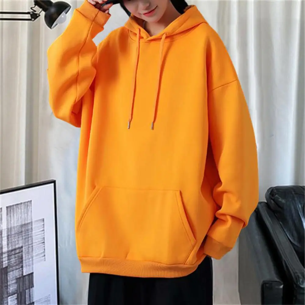 Hooded Sweatshirt Men Women Oversized Hoodie Autumn Winter Long Sleeve Pullover Solid Couple Clothes Boys Grils Casual Hoodies