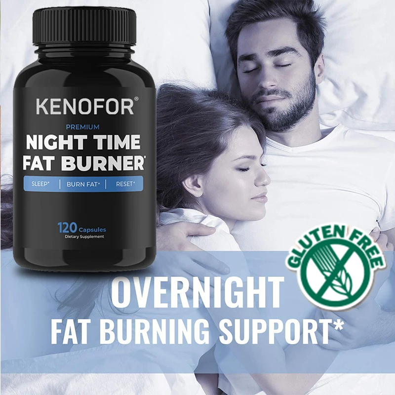 Nighttime Fat Burner Capsules, Overnight Metabolism Booster &  Appetite Suppressant, Supports Fat Cleansing & Restful Sleep