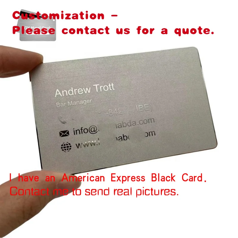

custom.Professional Customized Electroplating Technology and Screen Printing NFC Metal Business Cards Enterprise VIP