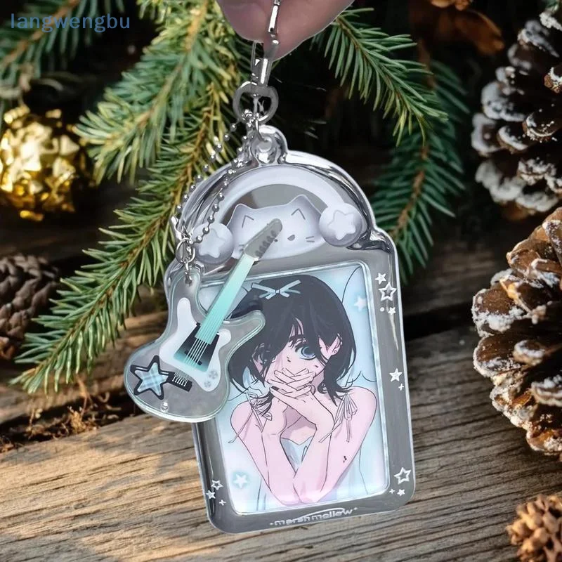 NewKawaii 3 Inch Photocard Holder Bag Pendant Photo Frame Picture Display Stand Card Holder Student
