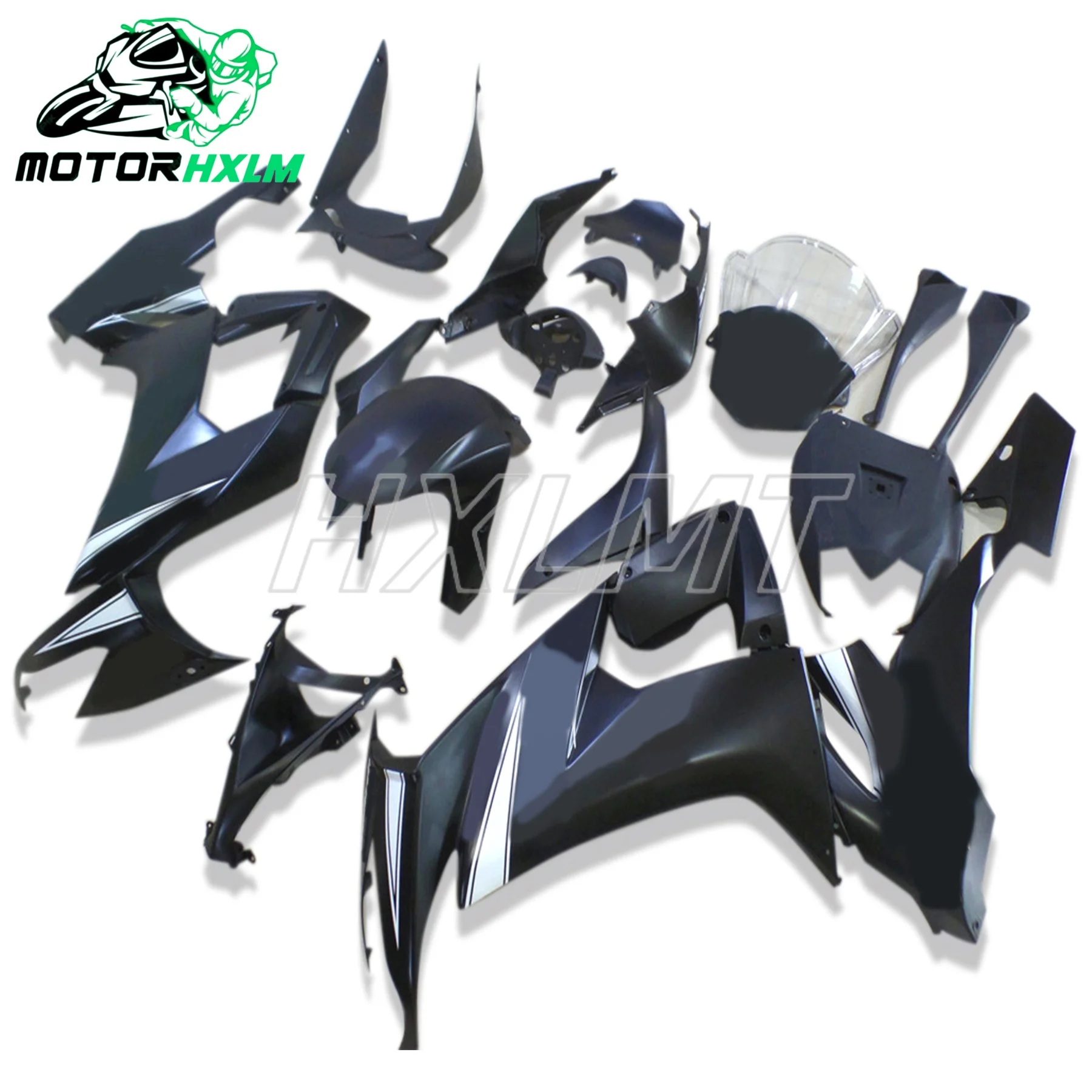 

Motorcycle Fairing kit For Kawasaki Ninja ZX10R 08-10 ZX 10R 08 09 10 ZX-10R 2008 2010 black grey flames Fairing