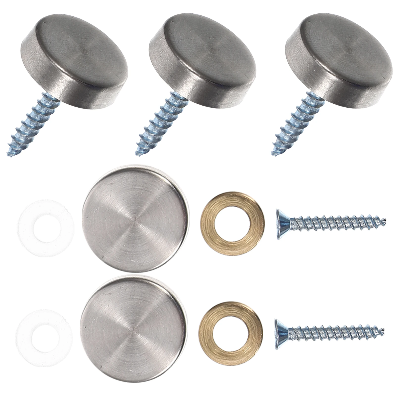 

Stainless Steel Advertising Board Glass Mirror Screw Decorative Nail Woodworking Fixing Hardware Screws For Furniture Frame