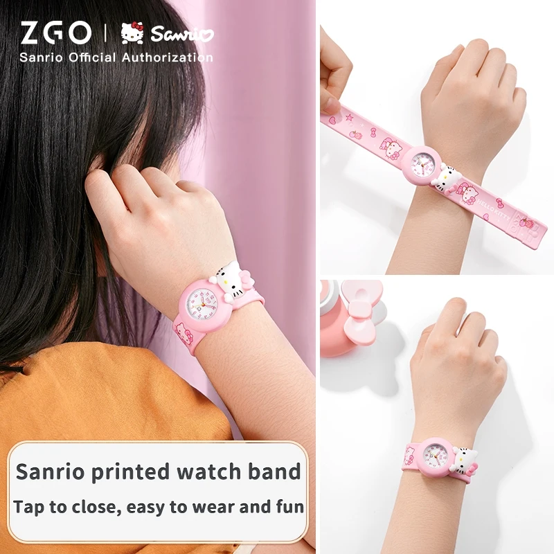 ZGO X Melody Sanrio Kids\' Watches 5-12 Age Boys Girsl Watch Waterproof Creative Dial Luminous Hands Toy Watch gift 307