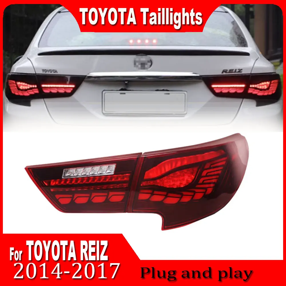 

Автомобильная задняя фара для Toyota Mark X 2013 2014 2015 2016 2017 Reiz, задняя противотуманная фара, тормоз, фонарь заднего хода, сигнал поворота