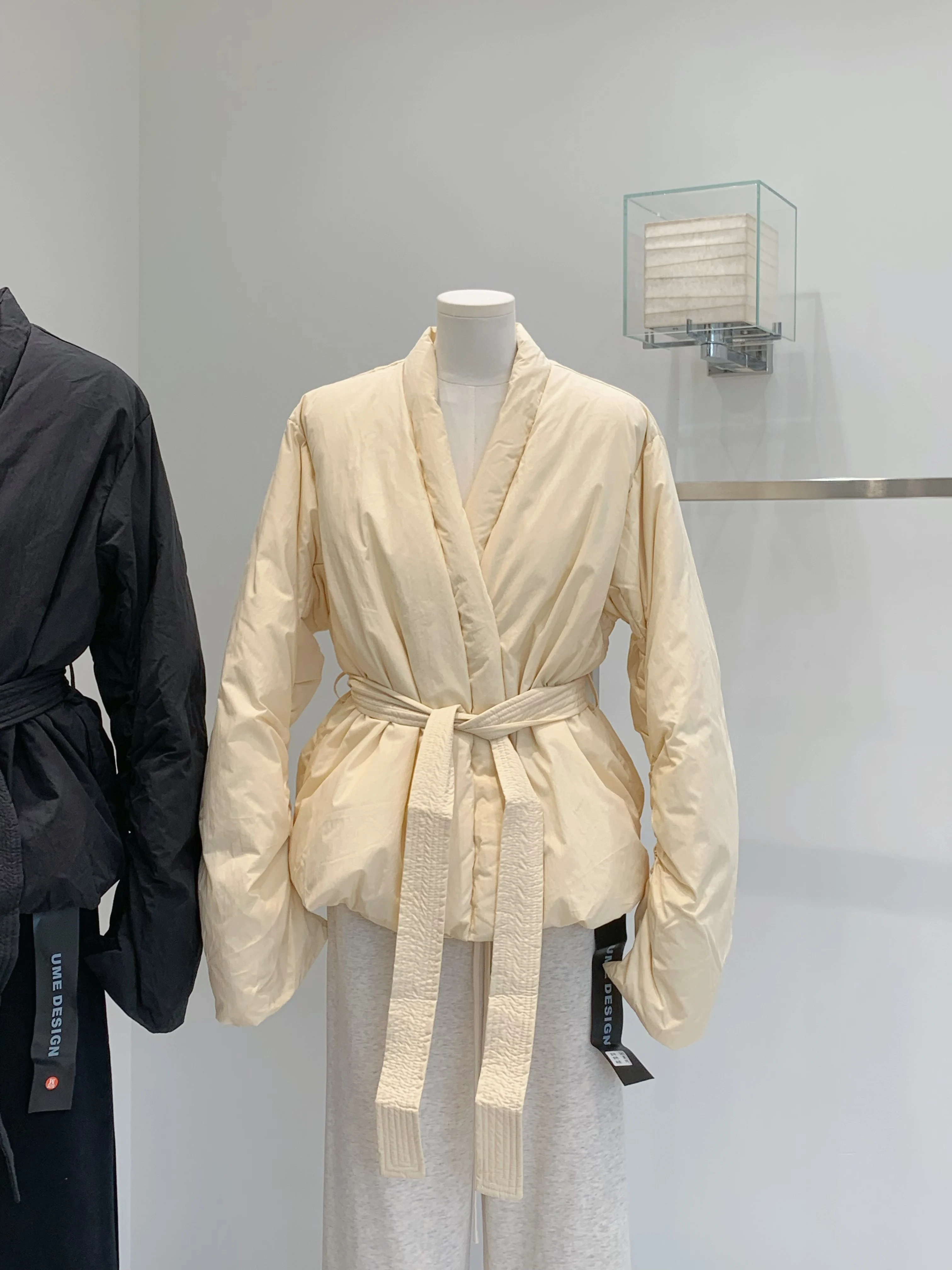 Cappotto da donna autunno inverno elegante con scollo a V in piumino d'anatra bianco Lady Streetwear manica lunga caldo piumino allentato capispalla