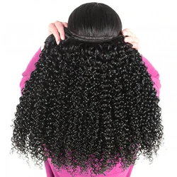18-30 Inch Kinky Curly Human Hair Natural 100% Bundles Long Hair Raw Brazilian Braiding Extensions Water Deep Wave 45 55 65 75cm