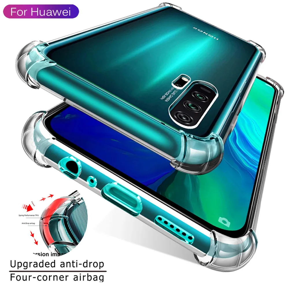 Funda transparente para Huawei P30 Pro P20 Lite, funda de silicona a prueba de golpes para teléfono Huawei P30 Lite Mate 10 20 30 Pro, fundas transparentes
