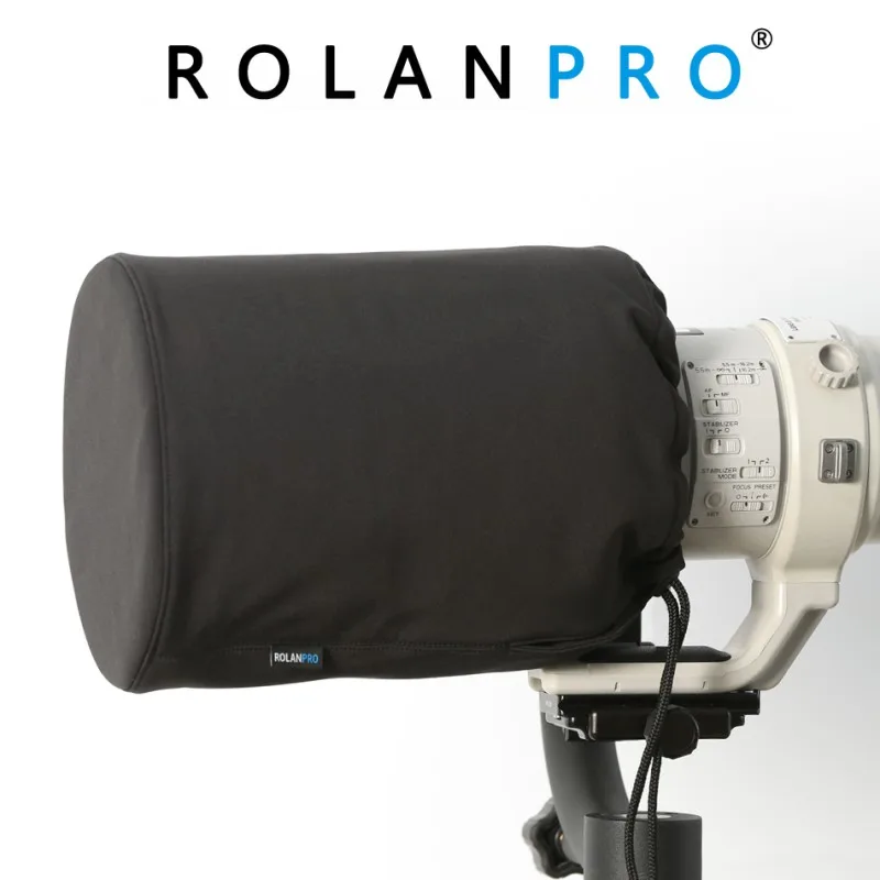 ROLANPRO Lens Cap with Hard Top Case and Drawstring Plug-in For Canon Nikon Sony 600mm 400mm 300mm Sigma 300-800mm 150-600m Lens