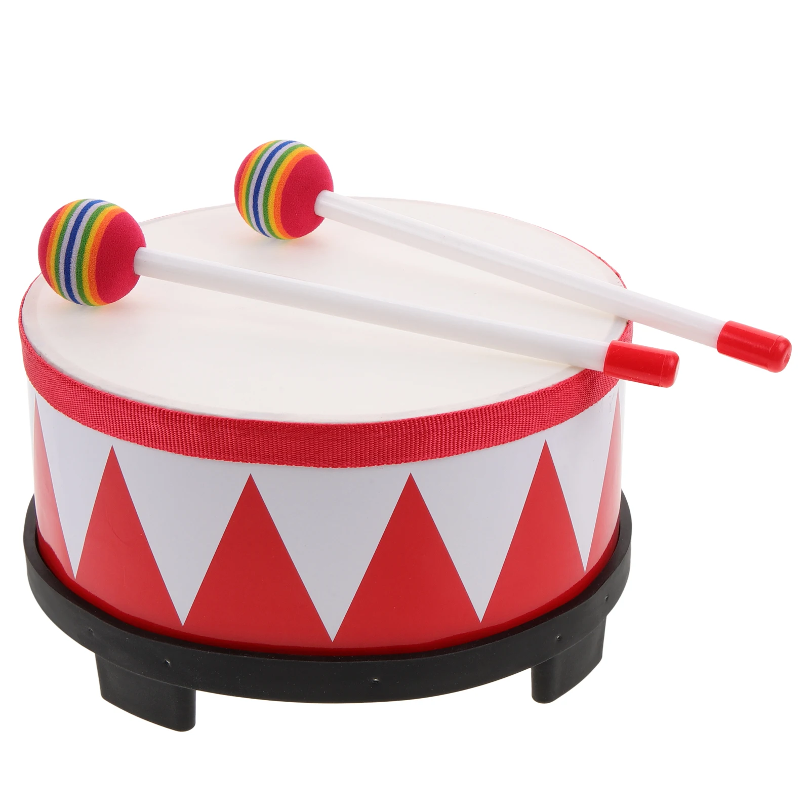 

8 Inch Snare Drum Kids Percussion Toy Musical Instruments Education Tool Red Color Drumsticks Included Lightweight Portable Drum