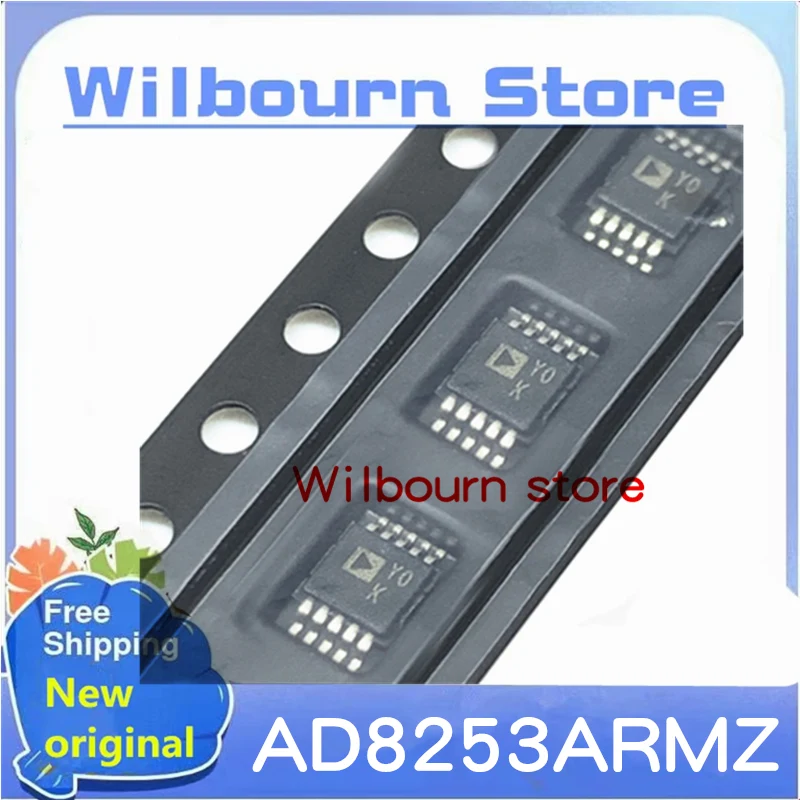 2 STKS ~ 10 STKS/PARTIJ 100% NIEUWE AD8253ARMZ AD8253ARM AD8253ARMZ-R7 AD8253 YOK MSOP10