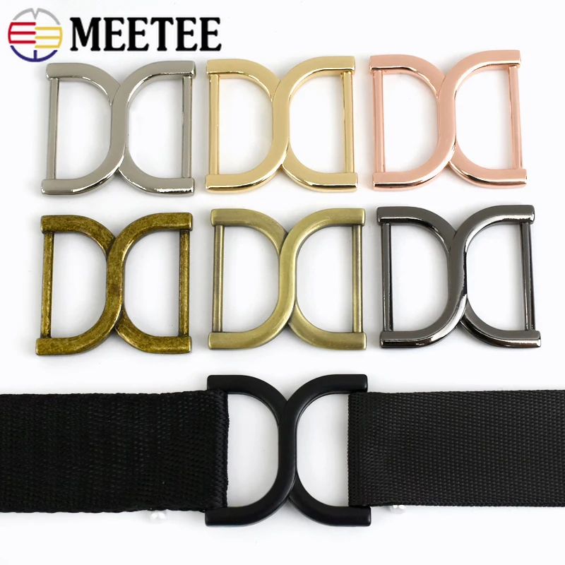 5/10/20/30Pcs 25mm Metal Adjuster Buckles Bag Strap Connector Ring Webbing Snap Hooks Belt Slider DIY Hardware Craft Accessories